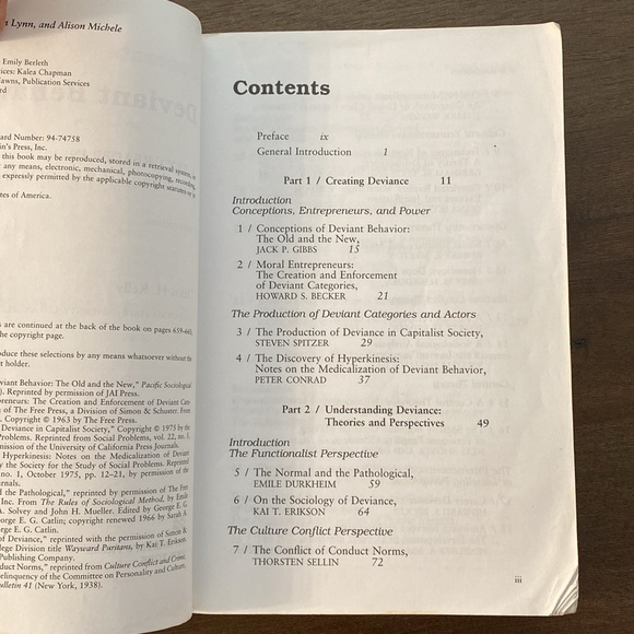 Deviant Behavior: A Text-Reader in the Sociology of Deviance by Delos H. Kelly - Picture 3 of 6